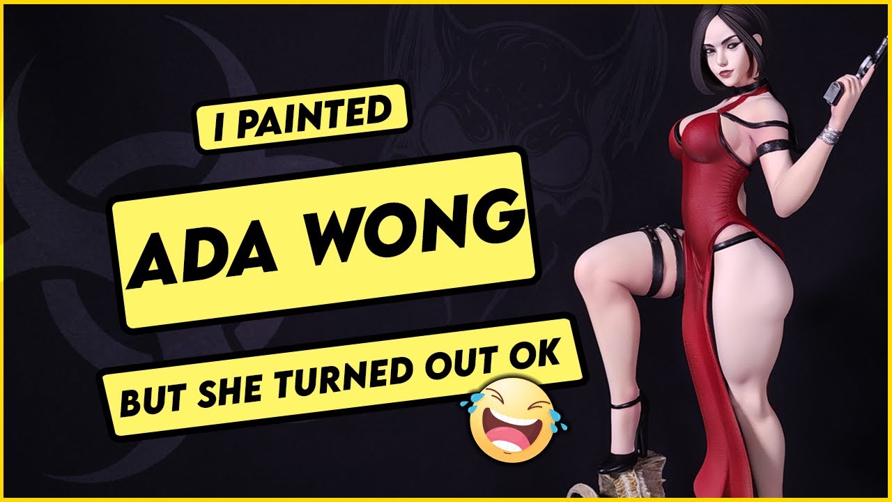 Painting Ada Wong from Resident Evil