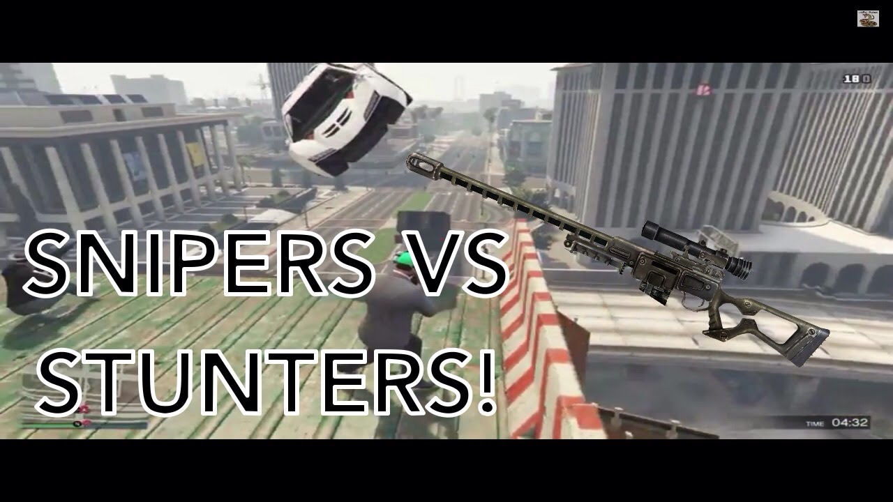 GTA V - SNIPERS VS STUNTERS!