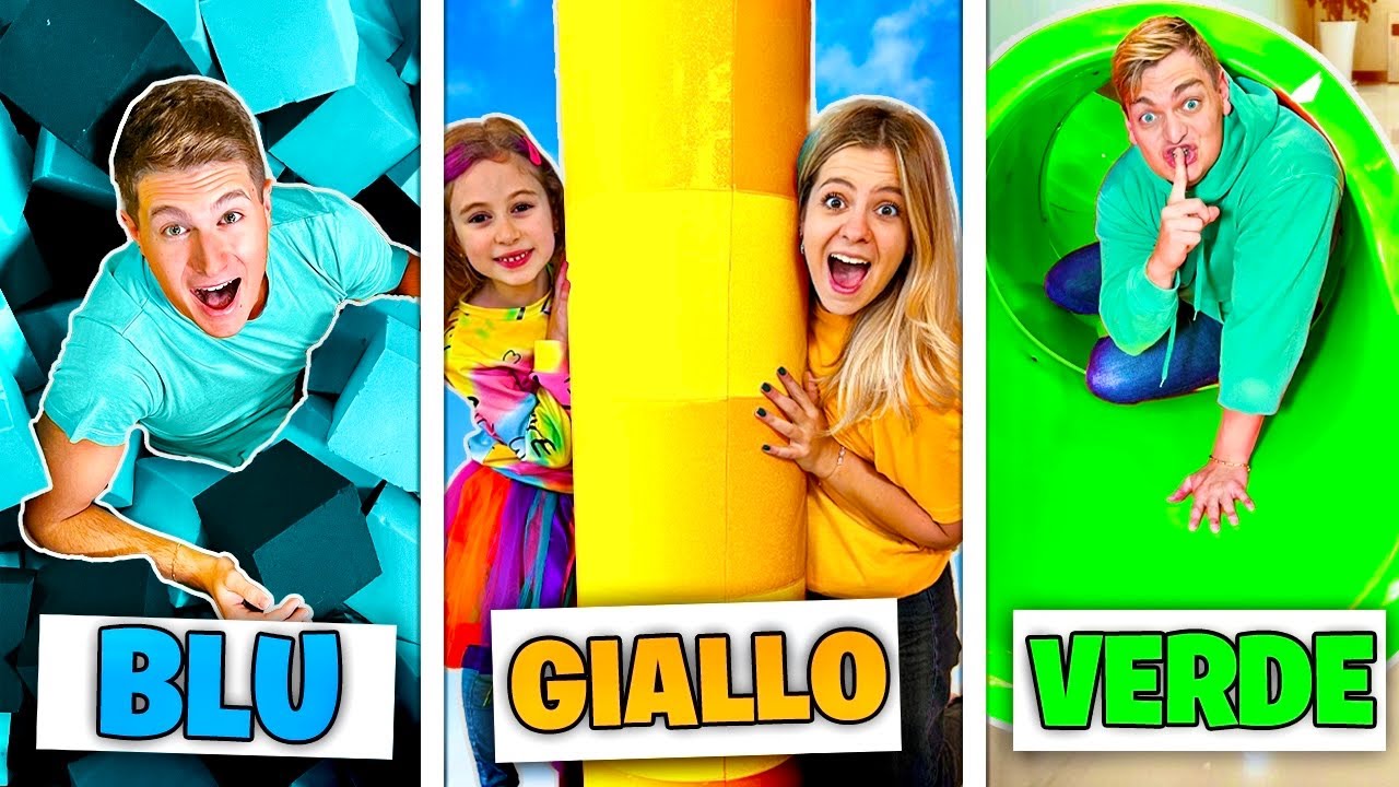 NASCONDINO NEL TUO COLORE AL PARCO GIOCHI GIGANTE CON I NOSTRI AMICI!🫣
