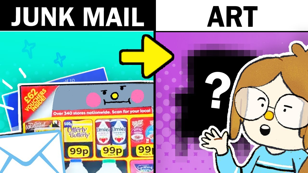 We Turned JUNK MAIL Into Weird Characters?! 📬 (Doodles & Tea)