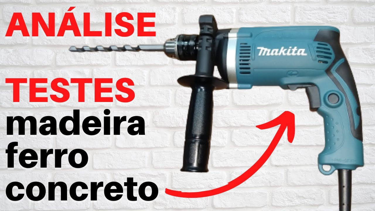 ANÁLISE E TESTE FURADEIRA MAKITA HP1630 ME SURPREENDEU.