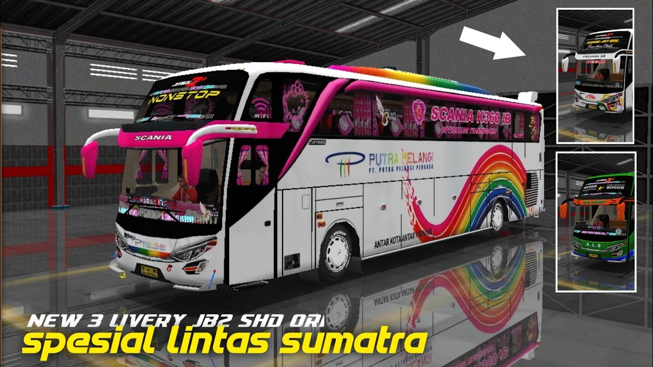 Spesial Lintas Sumatra🔥Share 3 Livery Jb2 Shd Ori Spesial Bus Sumatra | Share Livery Bussid Terbaru