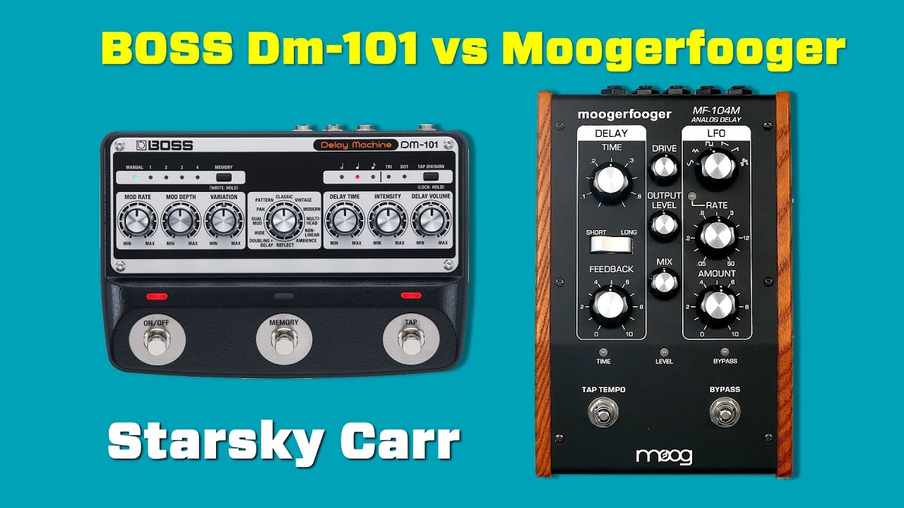 Boss DM101 против MoogerFooger MF104