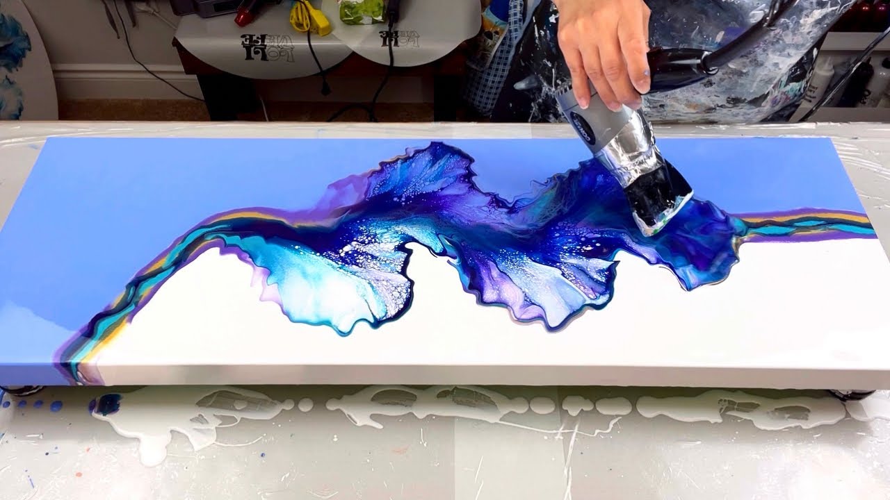 # 462 - 😱 Change ONE color & it’s a whole new painting!  Gold for Silver! Acrylic pouring