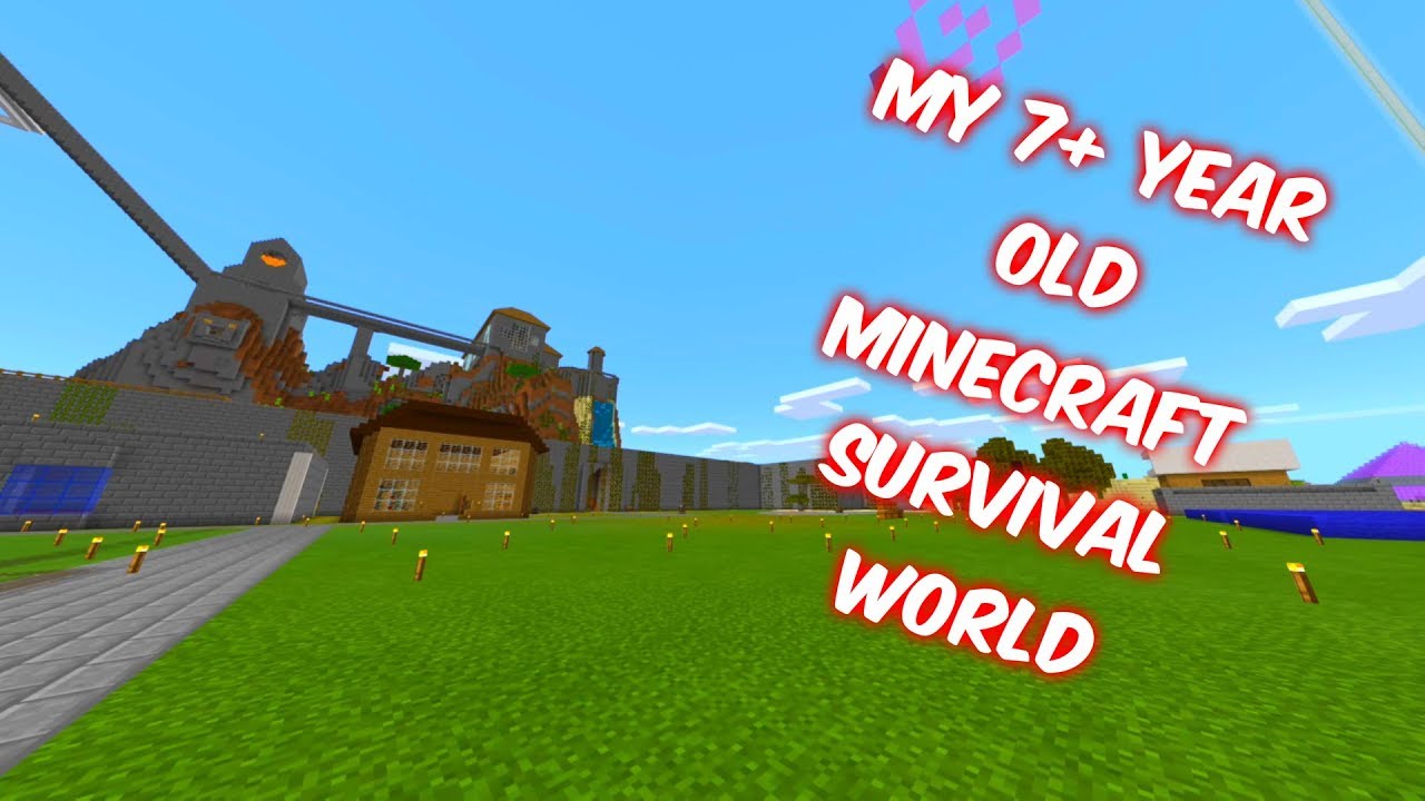 My 7+ Year Old Minecraft Survival World Showcase (2012)