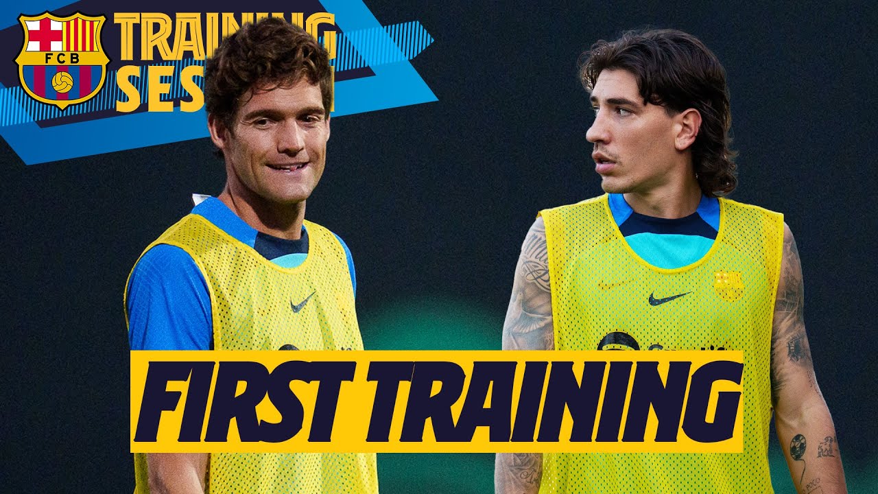 MARCOS ALONSO & BELLER&Iacute;N TRAIN FOR BAR&Ccedil;A FOR THE FIRST TIME