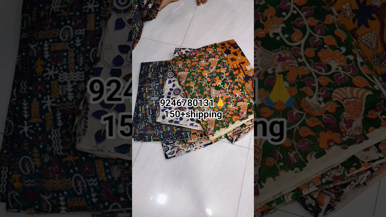 pure cotton kalamkari running fabrics ♥️💐