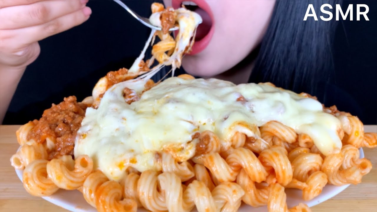 ASMR Cheesy Serpentini Pasta | MUKBANG (Eating Sounds)