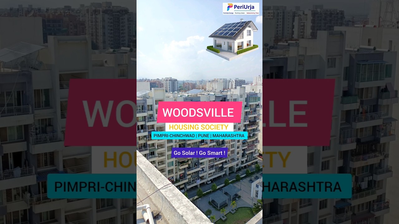 Project: Woodsville Housing Society (Pune/Maharashtra) #periurja #solar  #shorts #renewableenergy