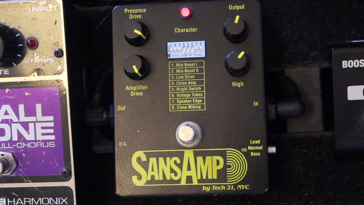 Tech 21 Sansamp for Nirvana live tones '93/'94