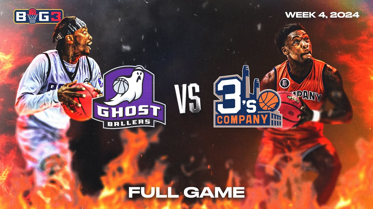 2024 BIG3 Week 4 | Ghost Ballers vs. 3's Company | Full Game