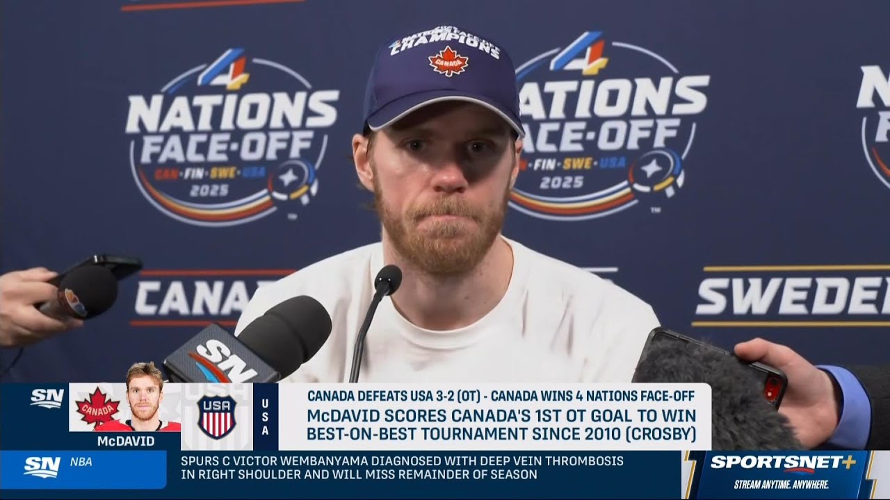 4 Nations Face-Off - 2025-02-20 - Connor McDavid Post-Game Interview