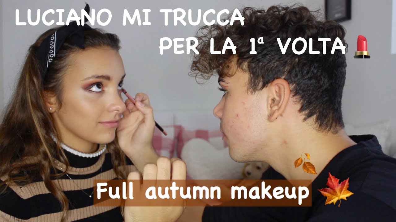 LUCIANO SPINELLI MI TRUCCA PER LA PRIMA VOLTA - Autumn makeup || Iris Ferrari