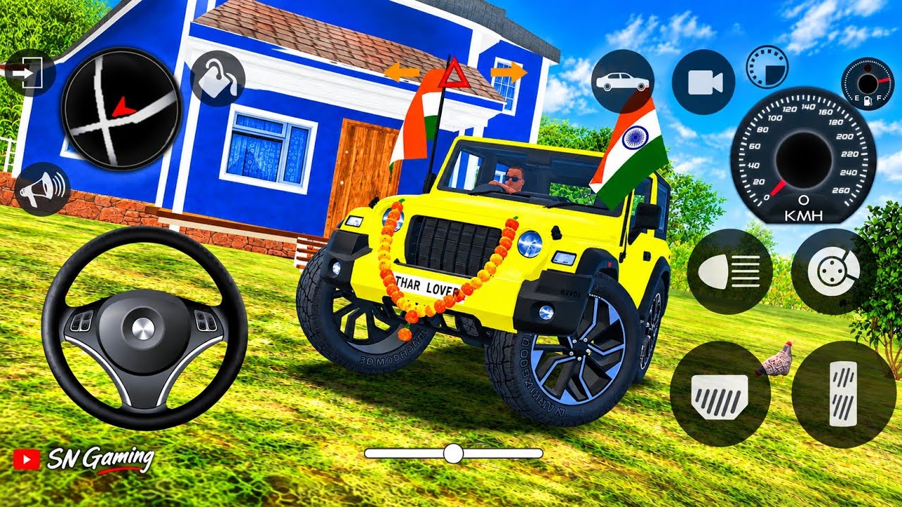 Modified Mahindra Thar Car Games: Indian Cars (Gadi Wala Game) - Car Games Android Gameplay 2026
