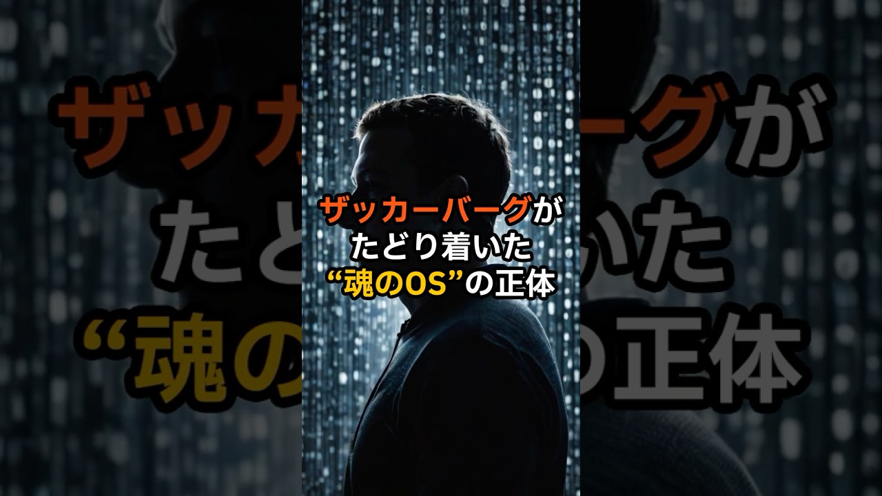 ザッカーバーグがたどり着いた&ldquo;魂の覚醒とOS&rdquo;の正体【 都市伝説 予言 ミステリー スピリチュアル 予知能力 】
