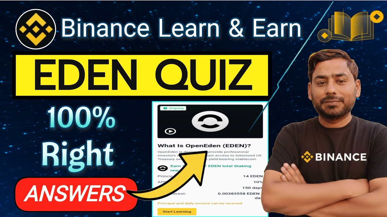 Binance EDEN Quiz Answers | Binance Learn and Earn Quiz Answers 