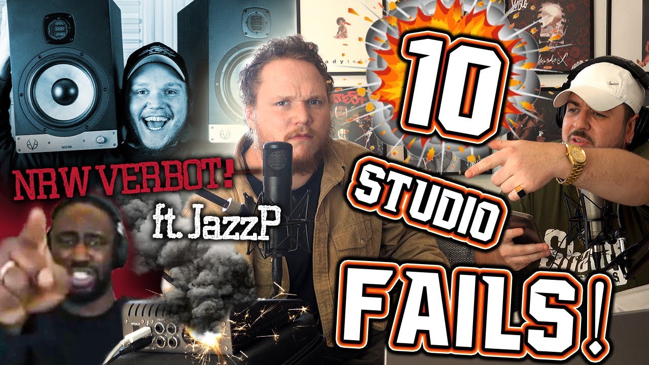 10 STUDIO FAILS für die Producer Rappern direkt NRW Verbot geben! | ft. JazzP | RAP-COACH KABU