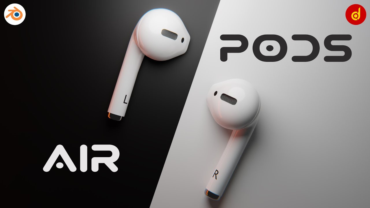 Airpods 3D Modeling in Blender | Blender Airpods | Product Rendering