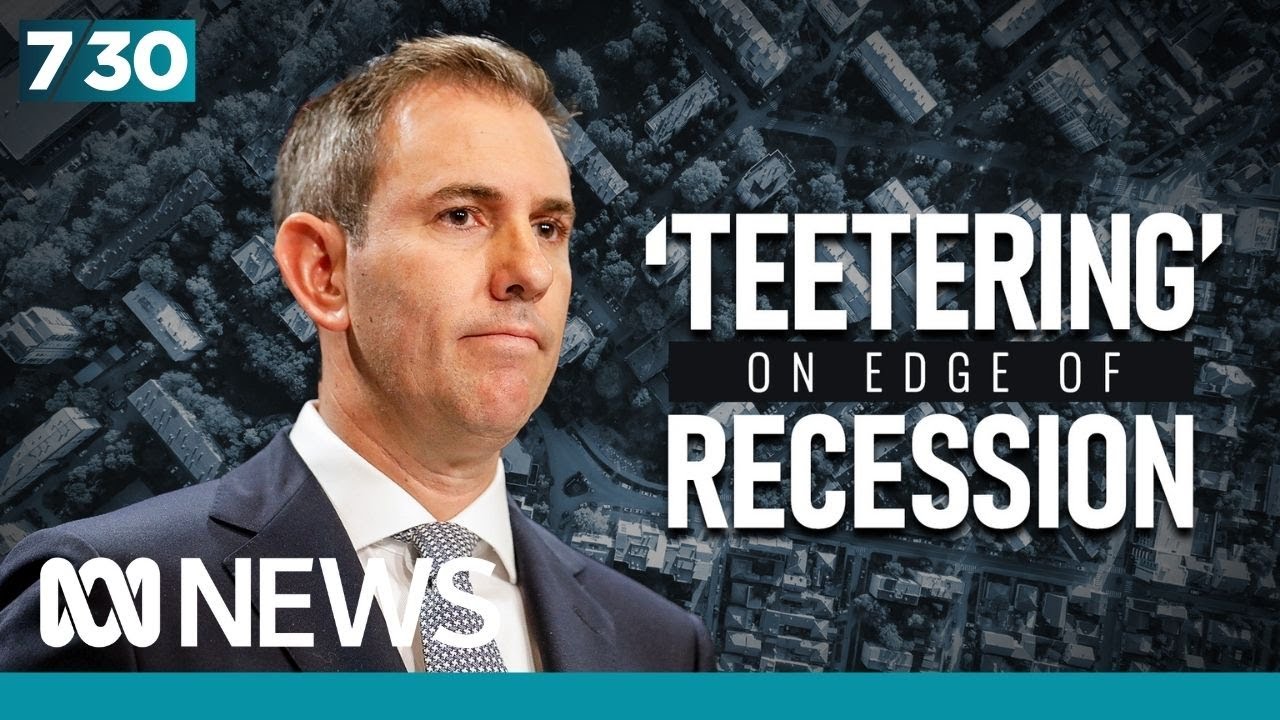 New figures show Australia is 'teetering' on the edge of recession | 7.30