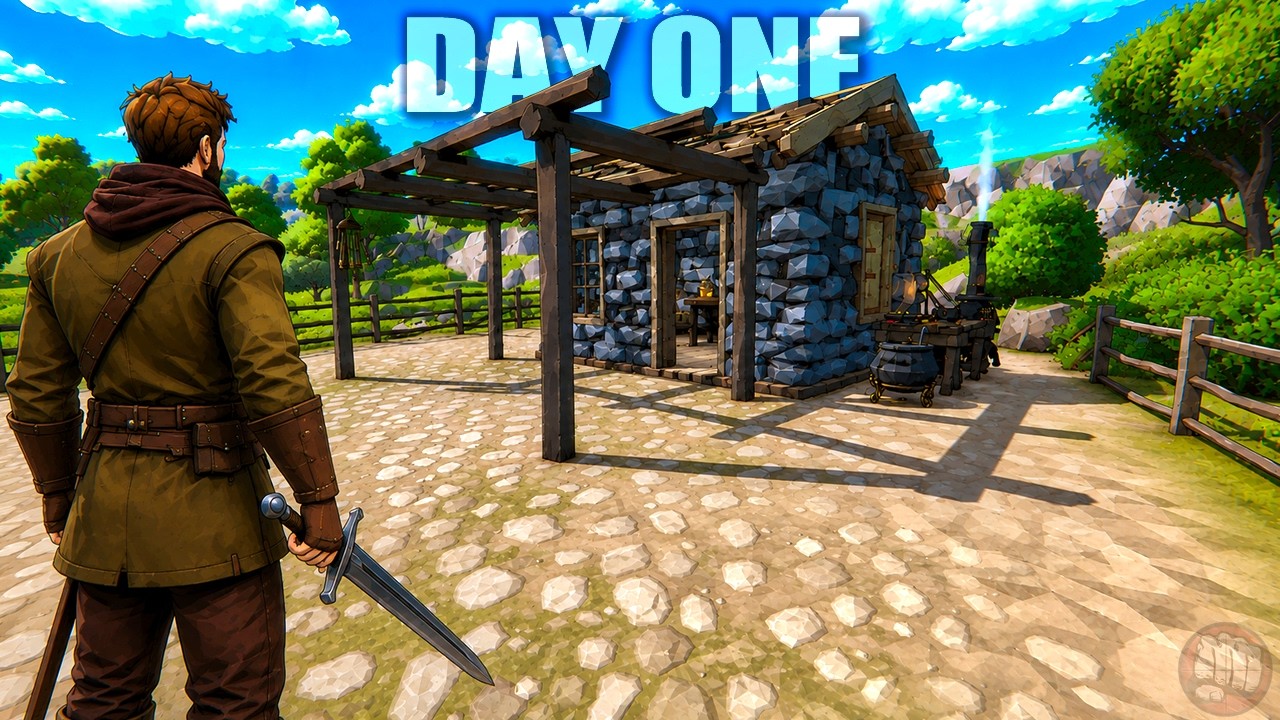 Day 1 Survival in This NEW Medieval Fantasy World...
