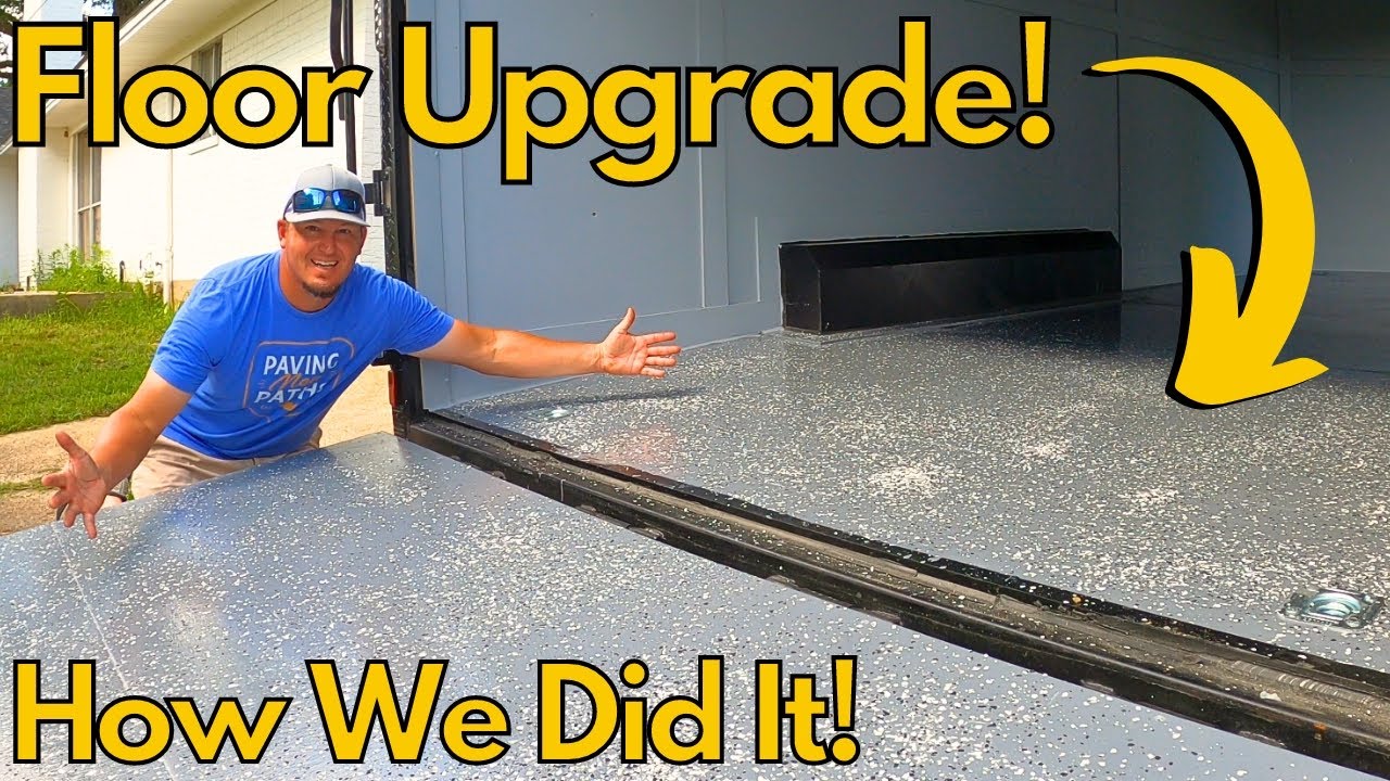 Upgrading Our Enclosed Trailer Floor With A Poly Coating! Here's How We Did It!