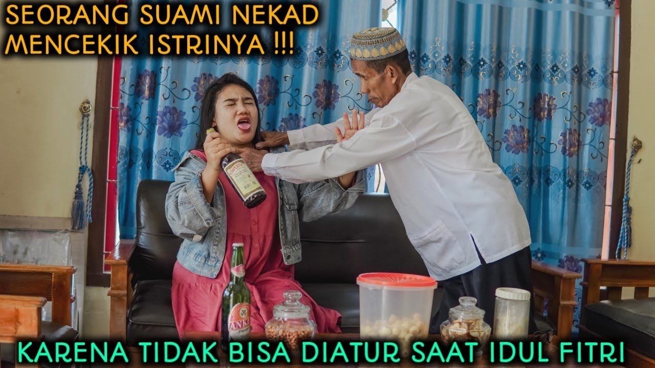 SEORANG SUAMI NEKAD M3N-CEKIK ISTRINYA, KARENA SUSAH DIATUR SAAT IDUL FITRI !!