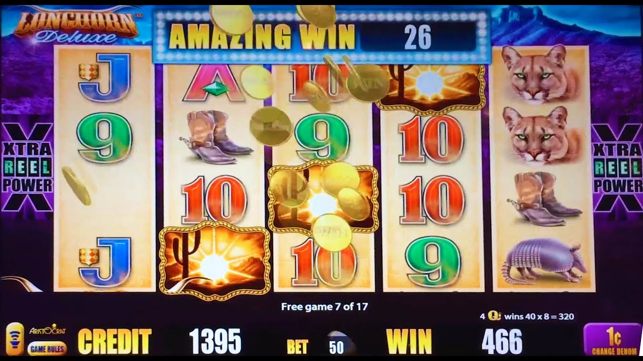 Longhorn Deluxe slot machine, Live Play & Bonus