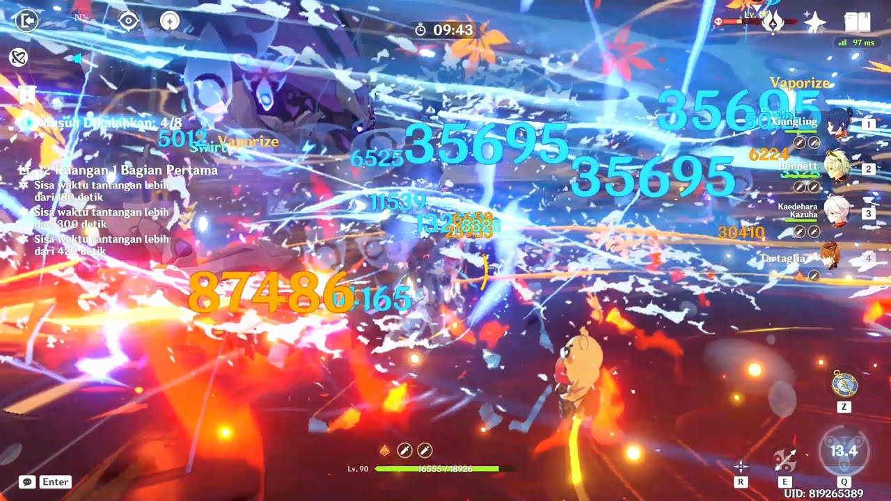 International Childe All Chambers - Floor 12 Spiral Abyss 4.2