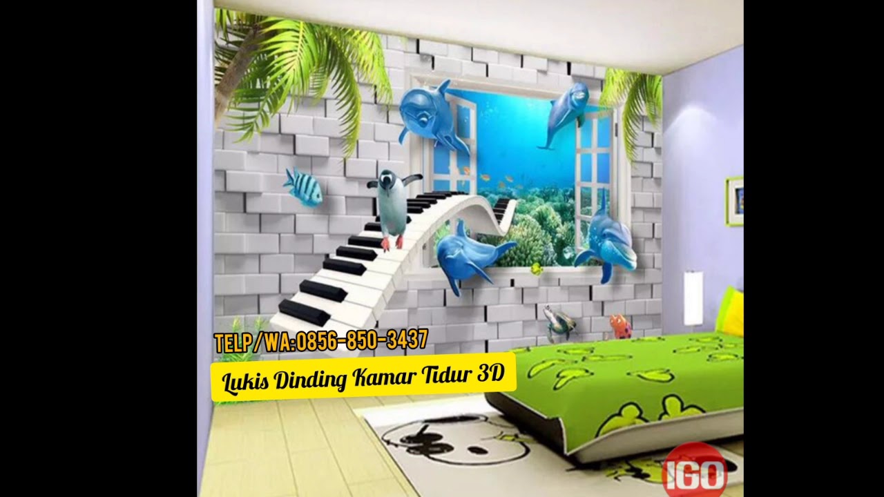 LUKIS DINDING KAMAR 3D