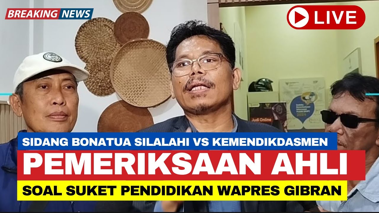 Live 🔴 Sidang Pemeriksaan Ahli Sidang Sengeketa Informasi Soal Ijazah Wapres Gibran