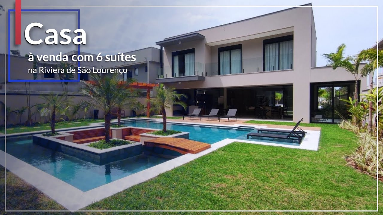 Casa com 6 suítes à venda na Riviera de São Lourenço - Módulo 17 (Jardins do Golfe)