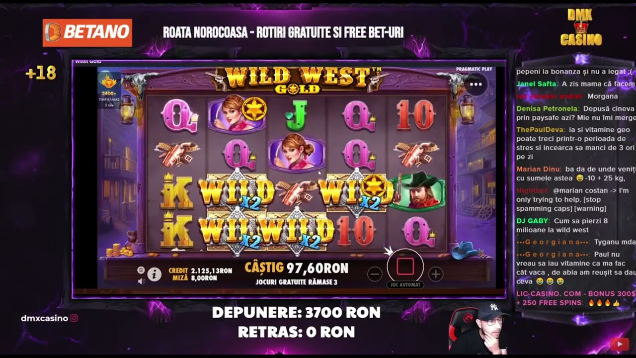 AM RUPT WILD WEST GOLD | BIG WIN | #pacanele
