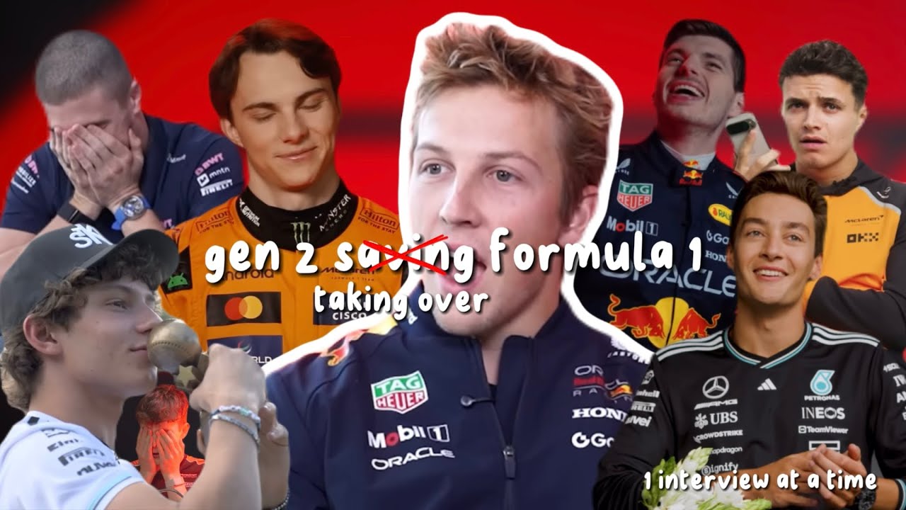 gen z taking over formula 1 (one interview and race at a time)
