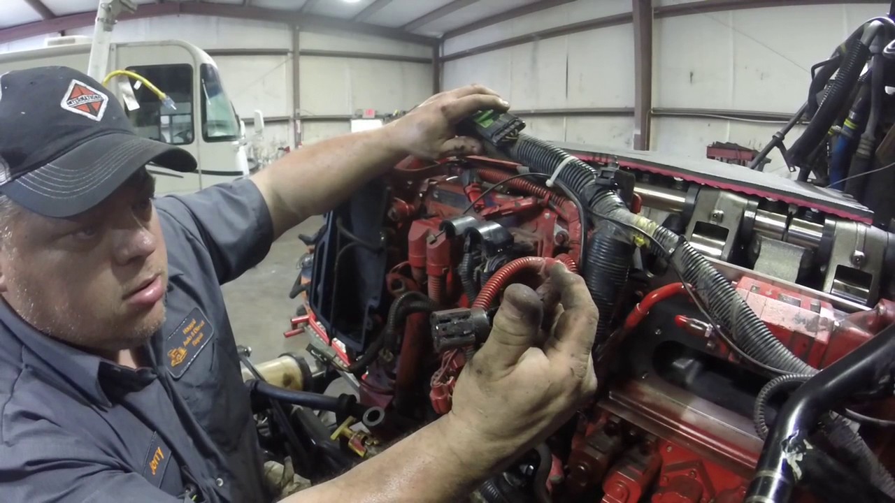 ISX Engine re build PT54 intake02 and wiring by Rawze