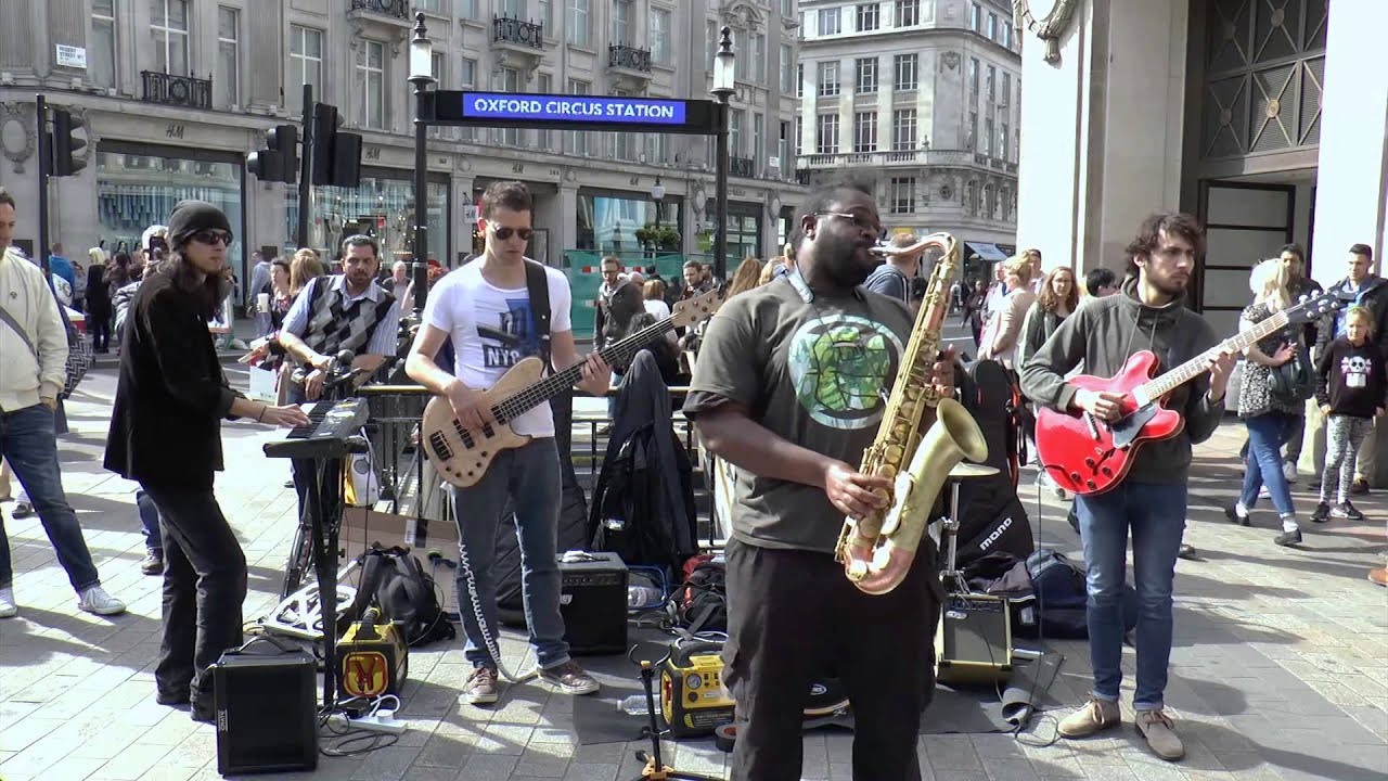 Get Lucky - Daft Punk & Pharrell | Carl Catron | Busking London