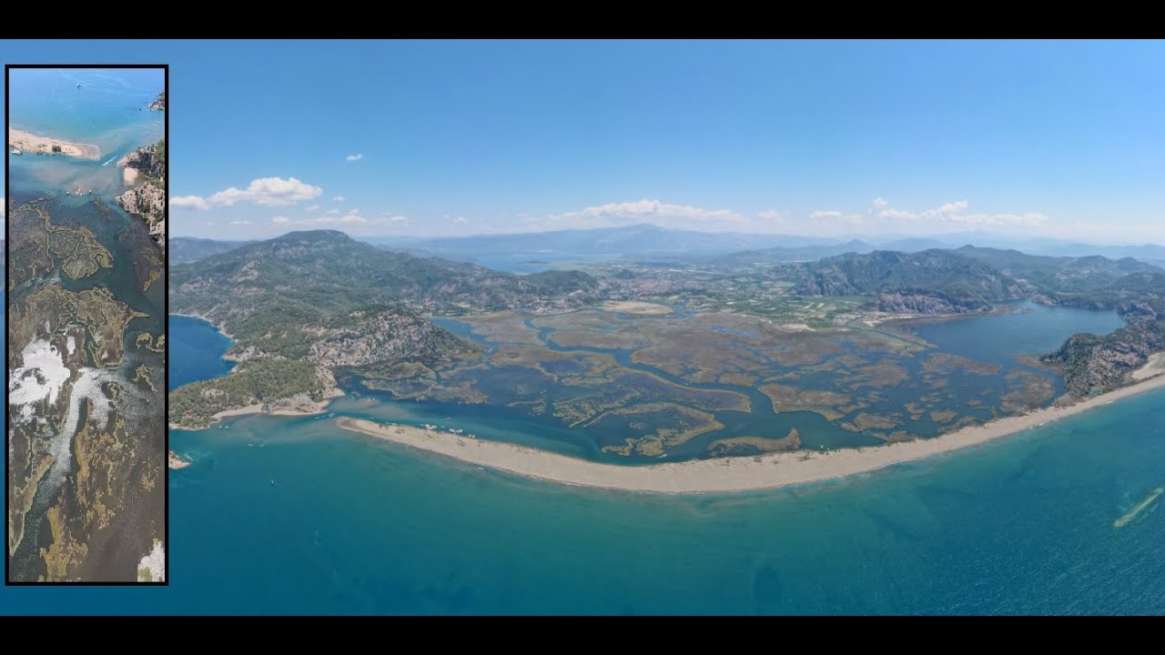 Dalyan Drone Çekim 4K Ultra HD 60 Fps | Labirent Görünümlü Dalyan Sazlıkları #dalyan #iztuzu #tour