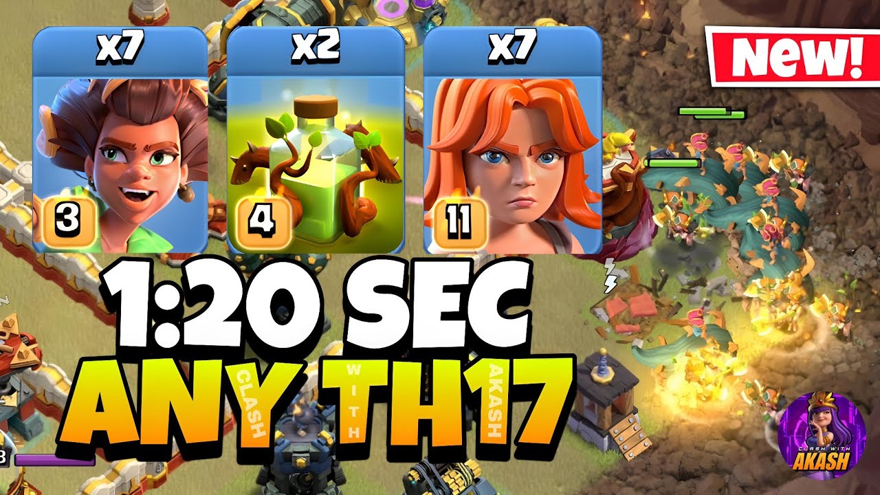 TH17 Root Rider Valkyrie Attack is BROKEN 😱 | Best TH17 Attack Strategy (Clash of Clans)