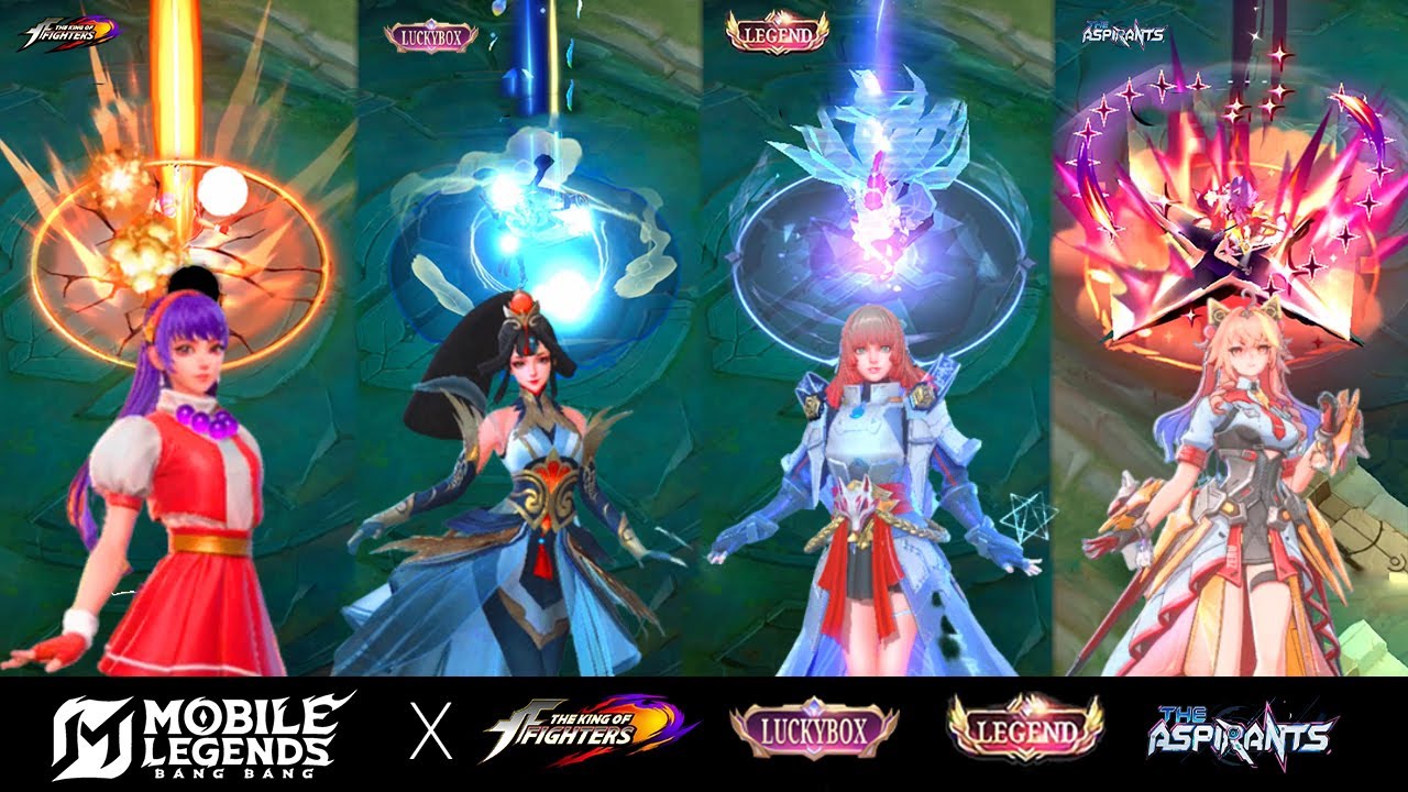 4 эффекта облика Гвиневры: Mobile Legends (Aspirant, Legends, Luckybox, K.O.F)