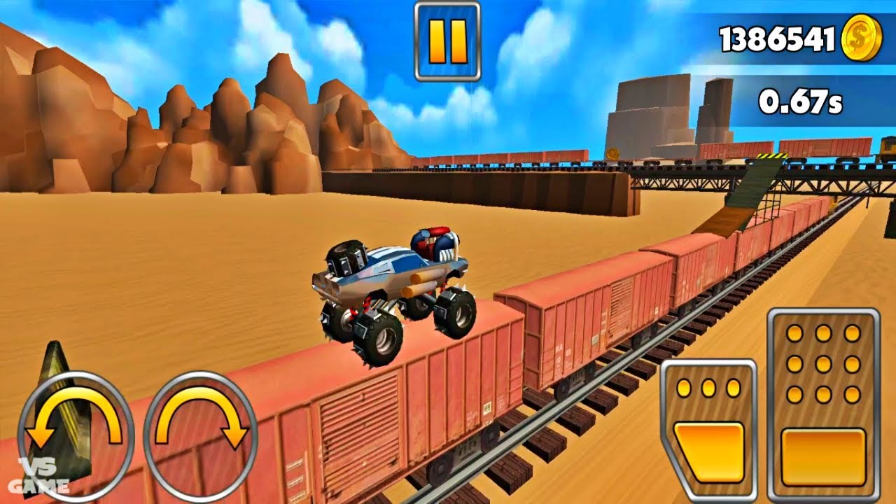 Jumping Over A Train Stunt Car Challenge 3 Android Gameplay