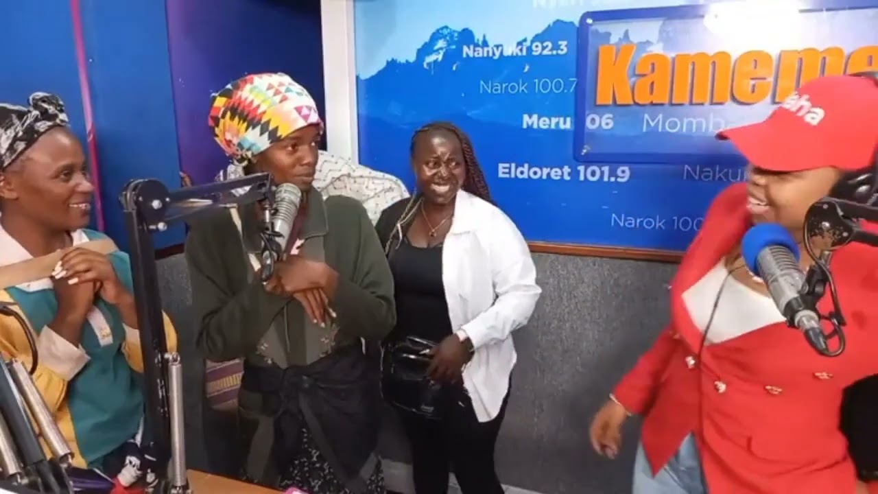 Dada Sarah and His Team Suprise Visit Babytop  At Kameme Fm 