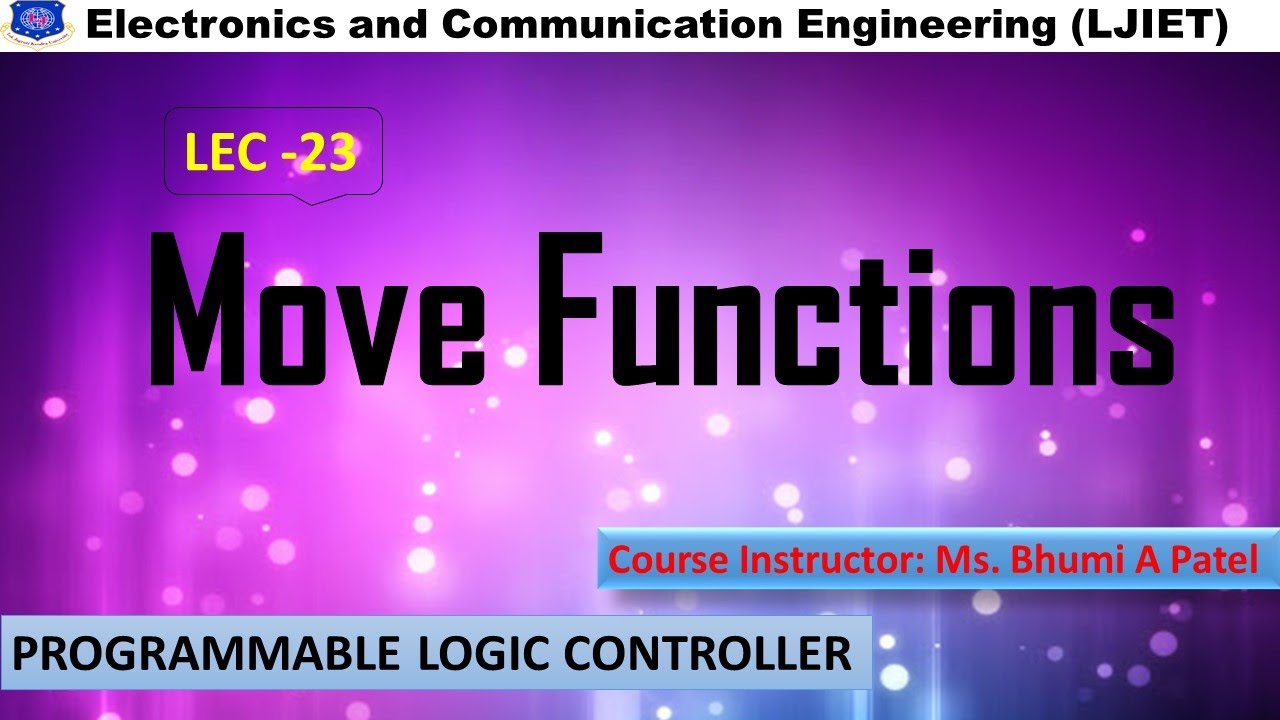 PLC & SCADA_Session 23 move functions