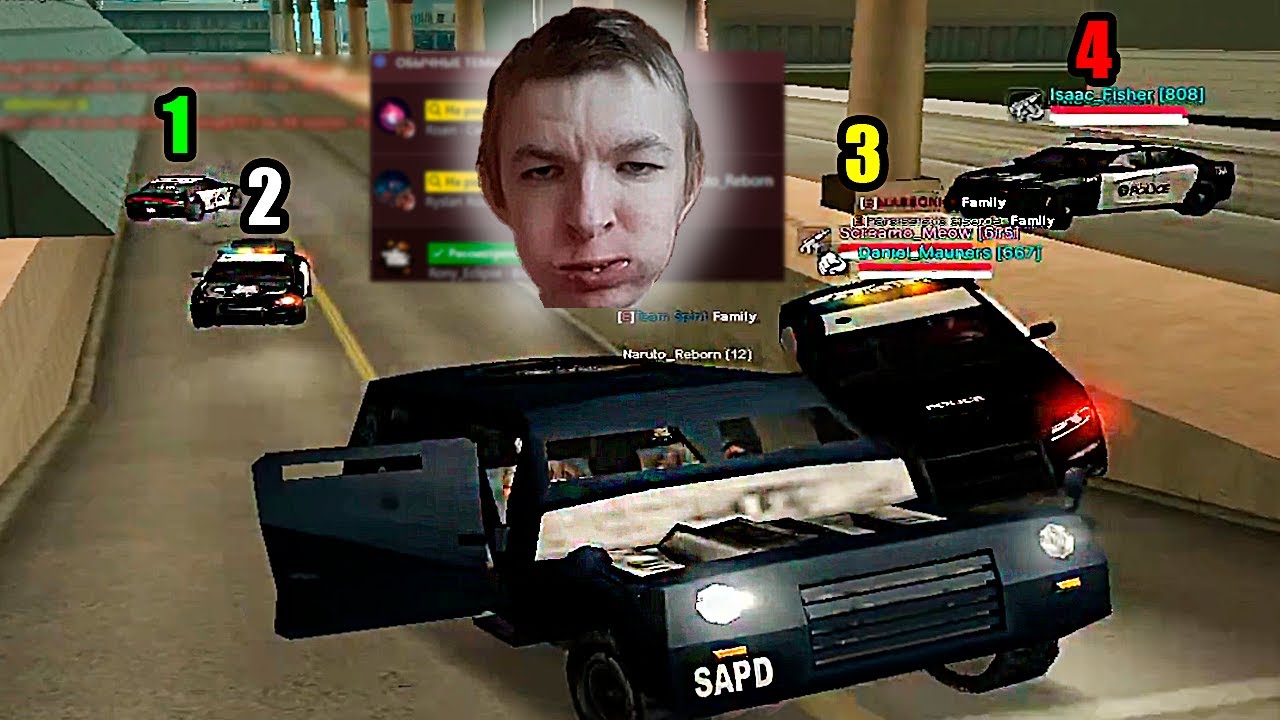 4 ЭКИПАЖА ПОЛИЦИИ НЕ МОГЛИ ПОЙМАТЬ ДВУХ ЗАКОННИКОВ НА EVOLVE RP В GTA SAMP!