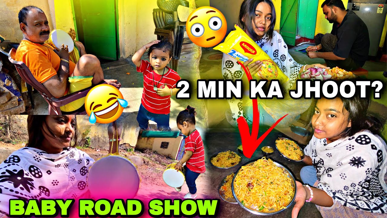Day 15 | Baby Ka Road Show 😍 2 Min Maggi Challenge 😳 Sach Ne Sabko Hila Diya