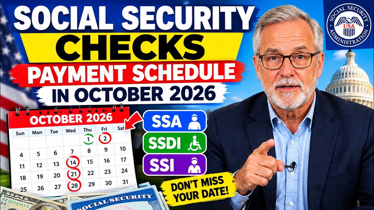 Social Security Checks: Payment Schedule in October 2026 - SSA, SSDI, SSI