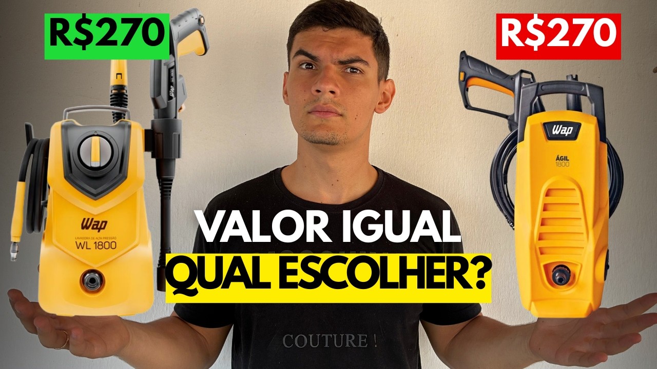 Qual Melhor? Wap WL 1800 vs Wap Ágil 1800 | Lavadoras de Alta Pressão Wap BOAS e BARATAS