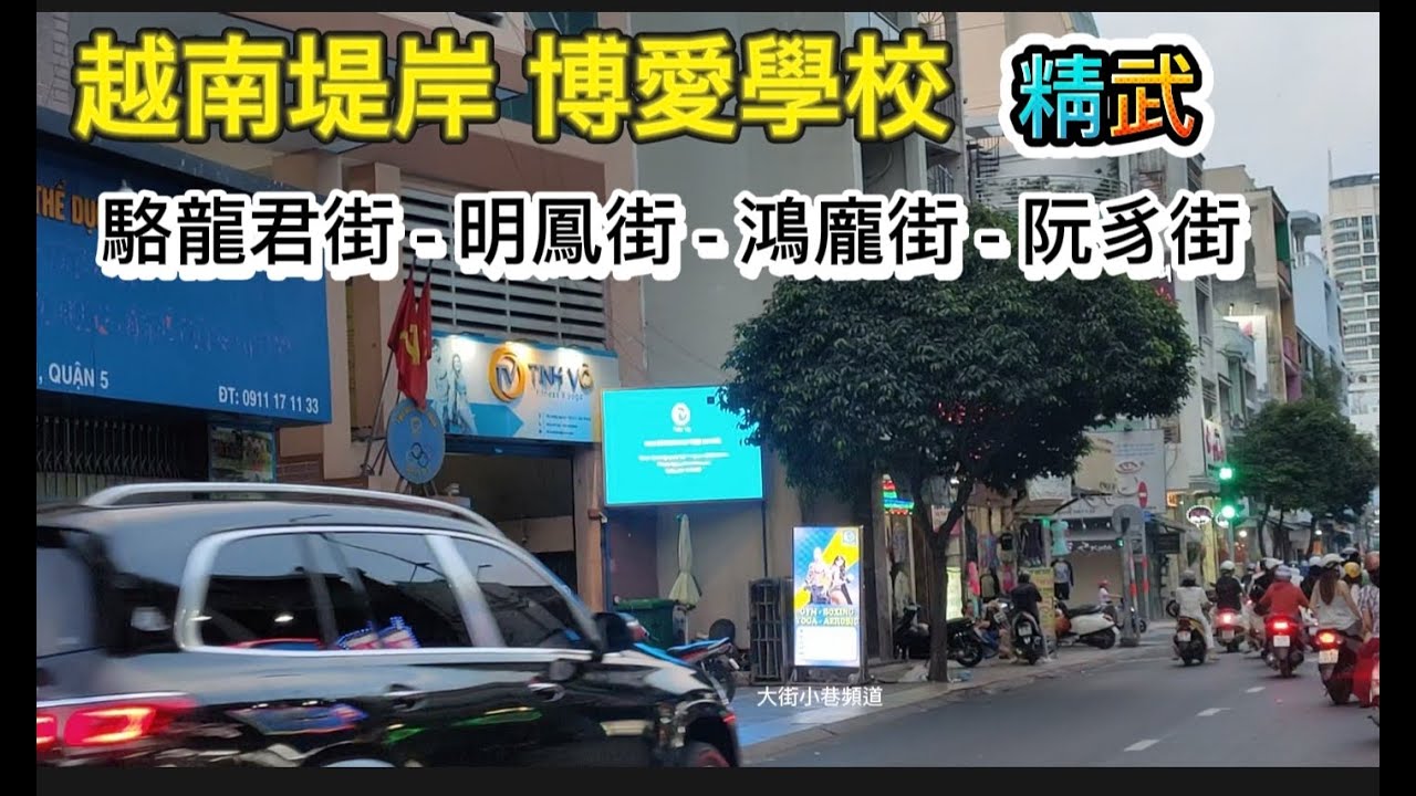 越南堤岸 第11郡 第5郡 博愛學校 精武 駱龍君街 明鳳街 鴻龐街 阮豸街 Saigon Quan5 越南胡志明市（粤語）