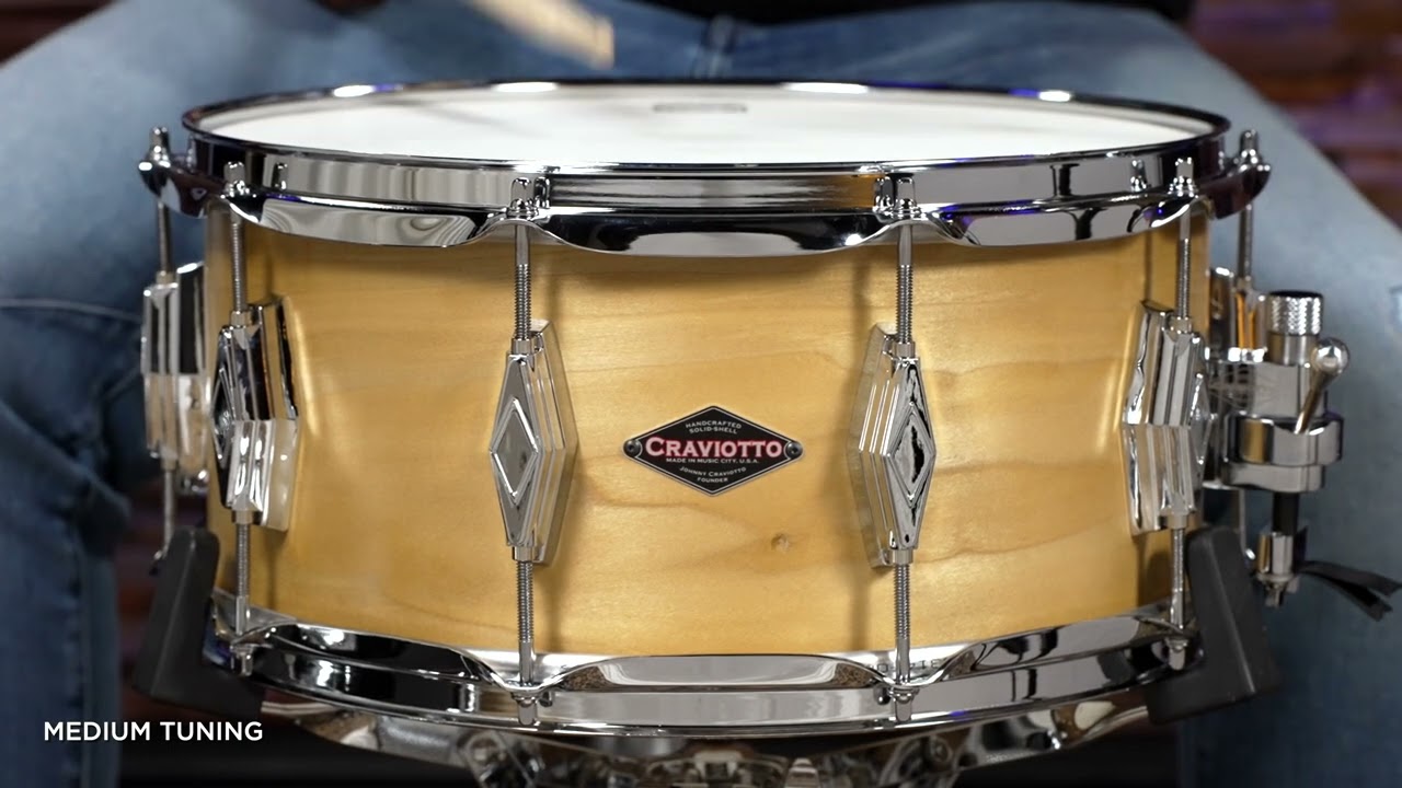 Craviotto 14x6.5 Nashville Classic Series Solid Poplar Snare Drum (CNS65)