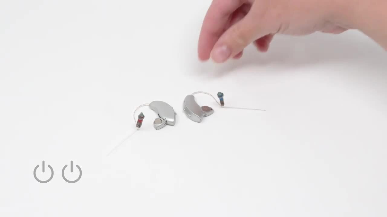 How to Power Standard Hearing Aids On and Off Battery - RIC 312