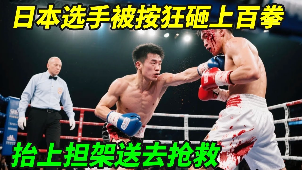 中国擂台又发生命案！日本选手被按狂砸上百拳，抬上担架送去抢救！【小野格斗解说】