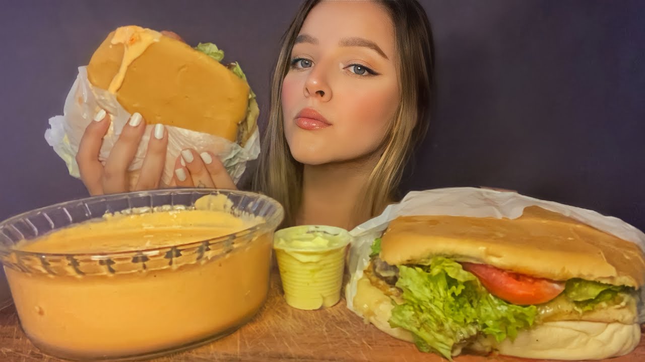 X SALADA PODRÃO COM MUITA MAIONESE CASEIRA E MOLHO DE QUEIJO MUKBANG BRASIL | CAMILE ASMR